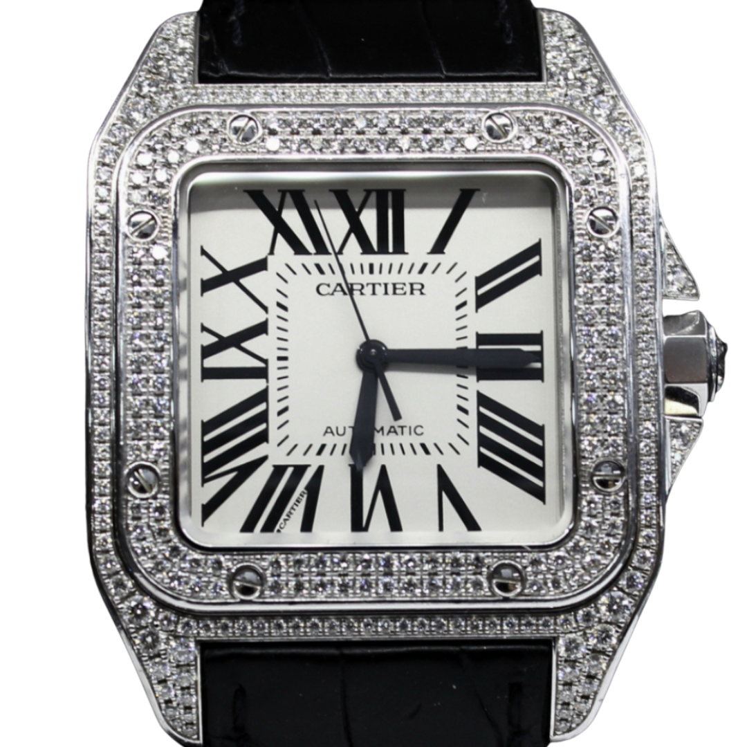 Cartier Santos Afterset Diamonds - 2016